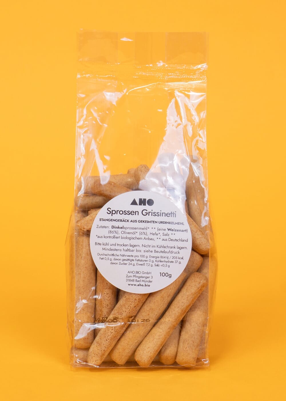 AHO Sprossen Grissinetti Getreide AHO.BIO GmbH 100g Tüte 