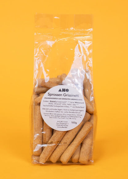 AHO Sprossen Grissinetti Getreide AHO.BIO GmbH 100g Tüte 