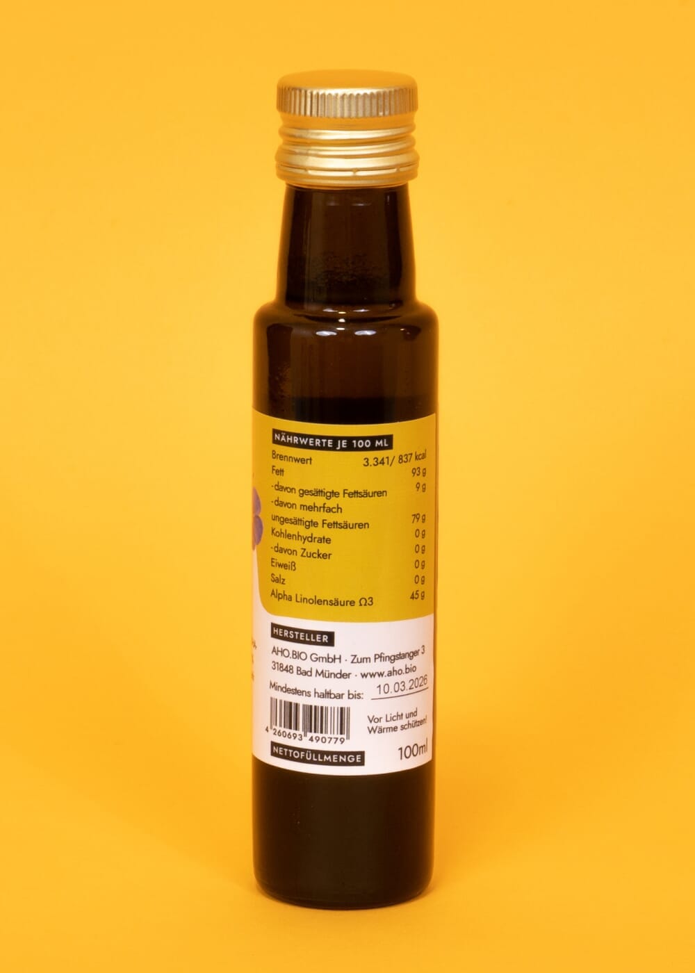 AHO Omega 3 Öl Nahrungsergänzung AHO.BIO GmbH 