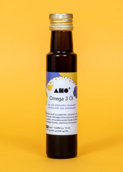 AHO Omega 3 Öl Nahrungsergänzung AHO.BIO GmbH 100ml Flasche 