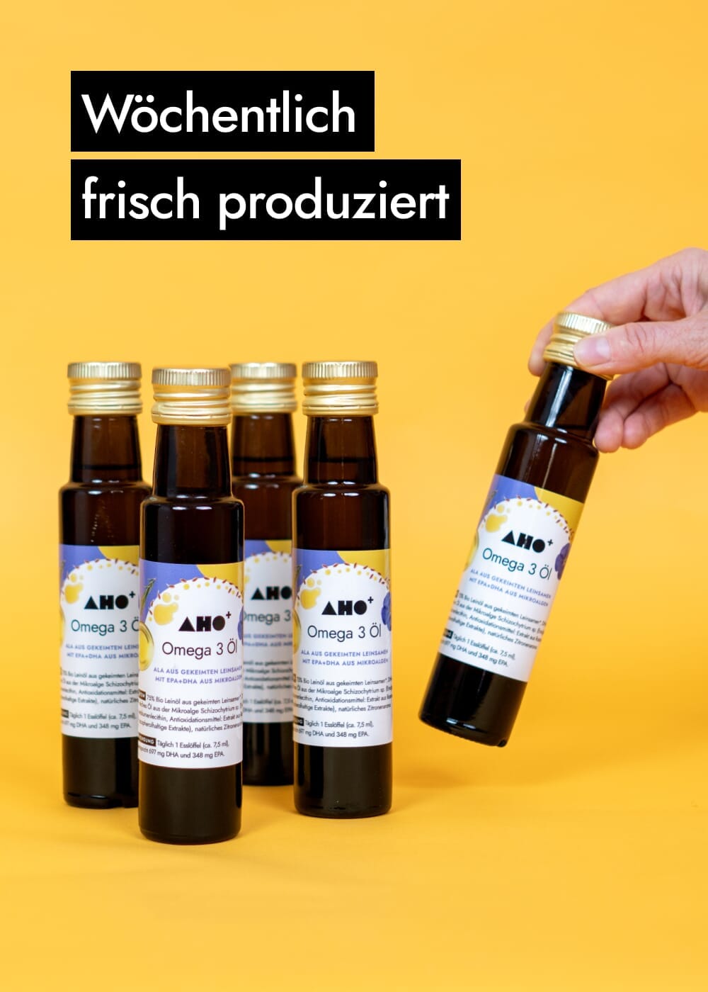 AHO Omega 3 Öl Nahrungsergänzung AHO.BIO GmbH 