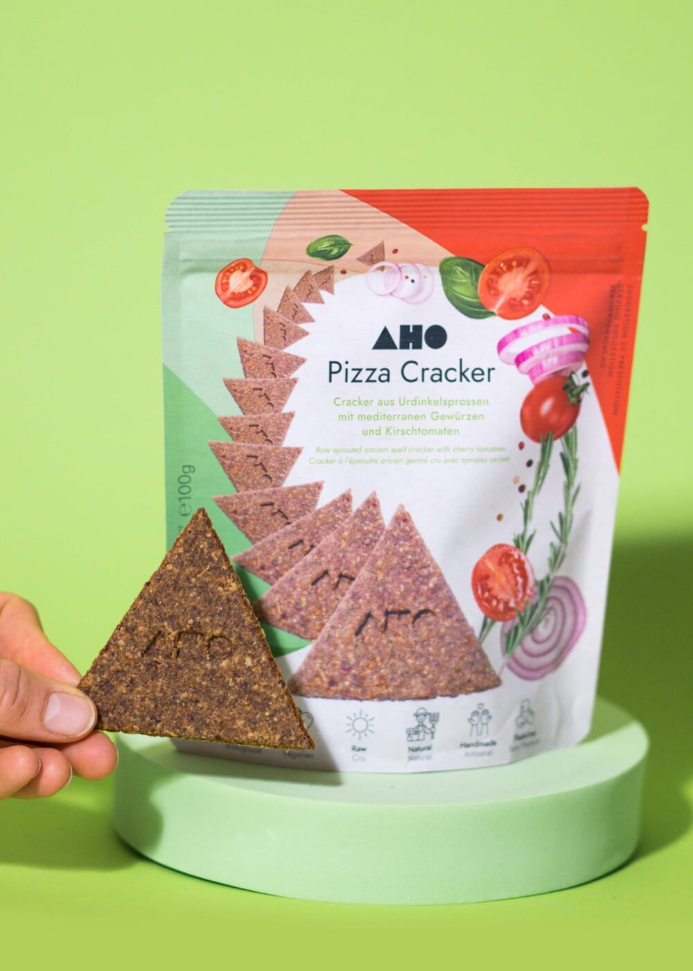 AHO Pizza Cracker 2.0 Raw Vegan Cracker AHO.BIO GmbH 