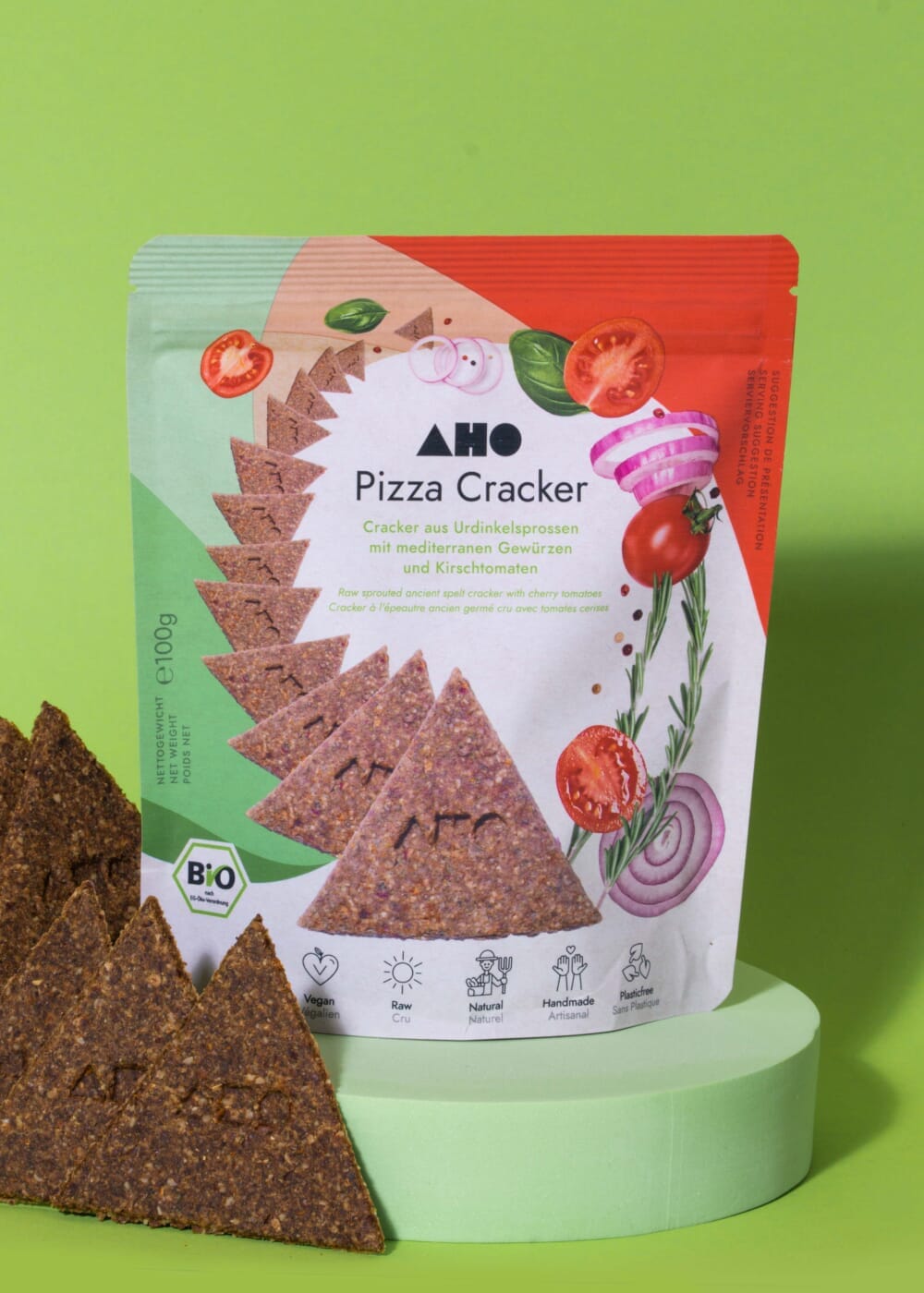 AHO Pizza Cracker 2.0 Raw Vegan Cracker AHO.BIO GmbH 