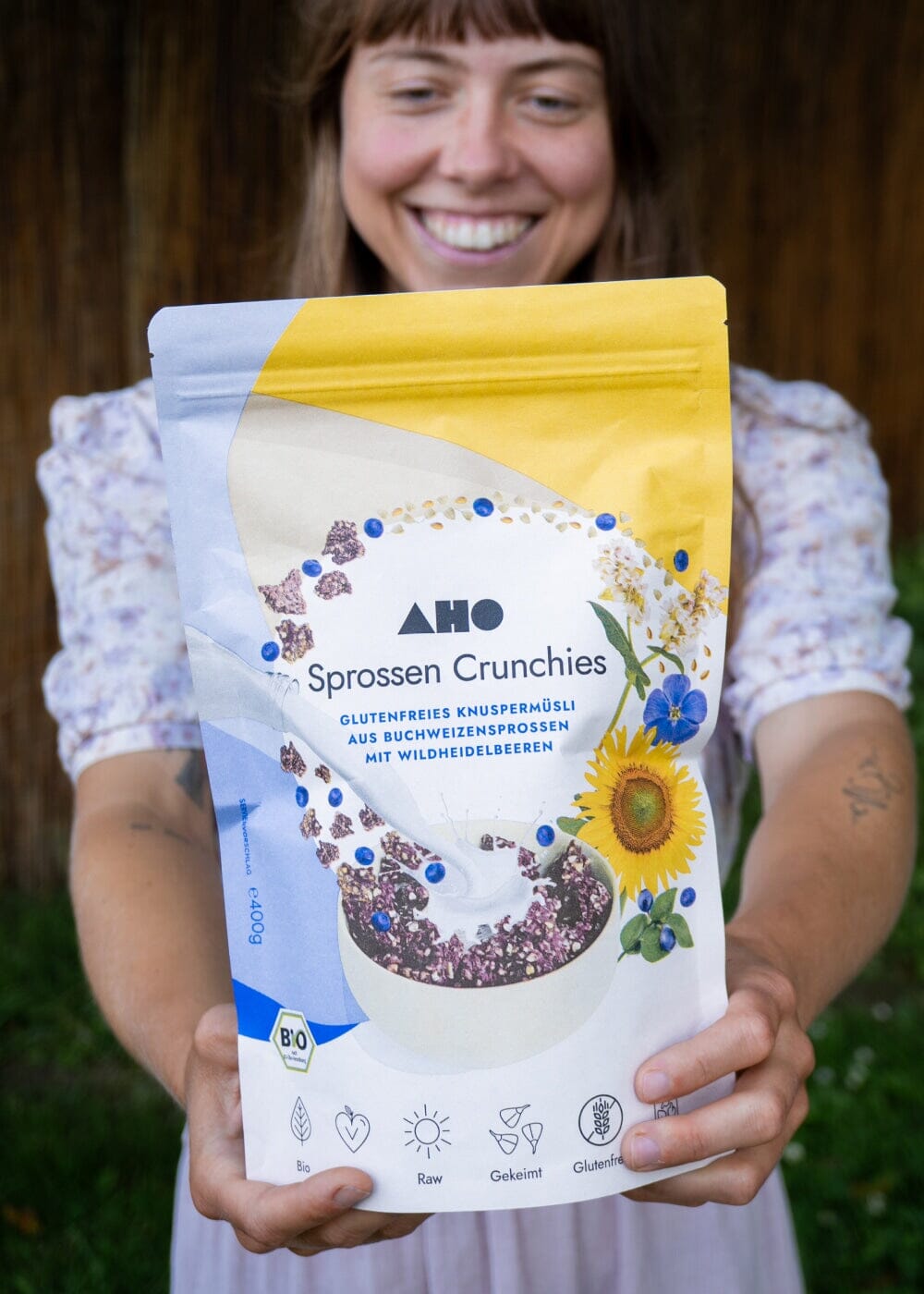 AHO Sprossen Crunchies Raw Vegan Granola AHO.BIO GmbH 