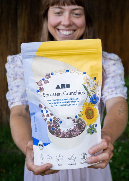 AHO Sprossen Crunchies Raw Vegan Granola AHO.BIO GmbH 