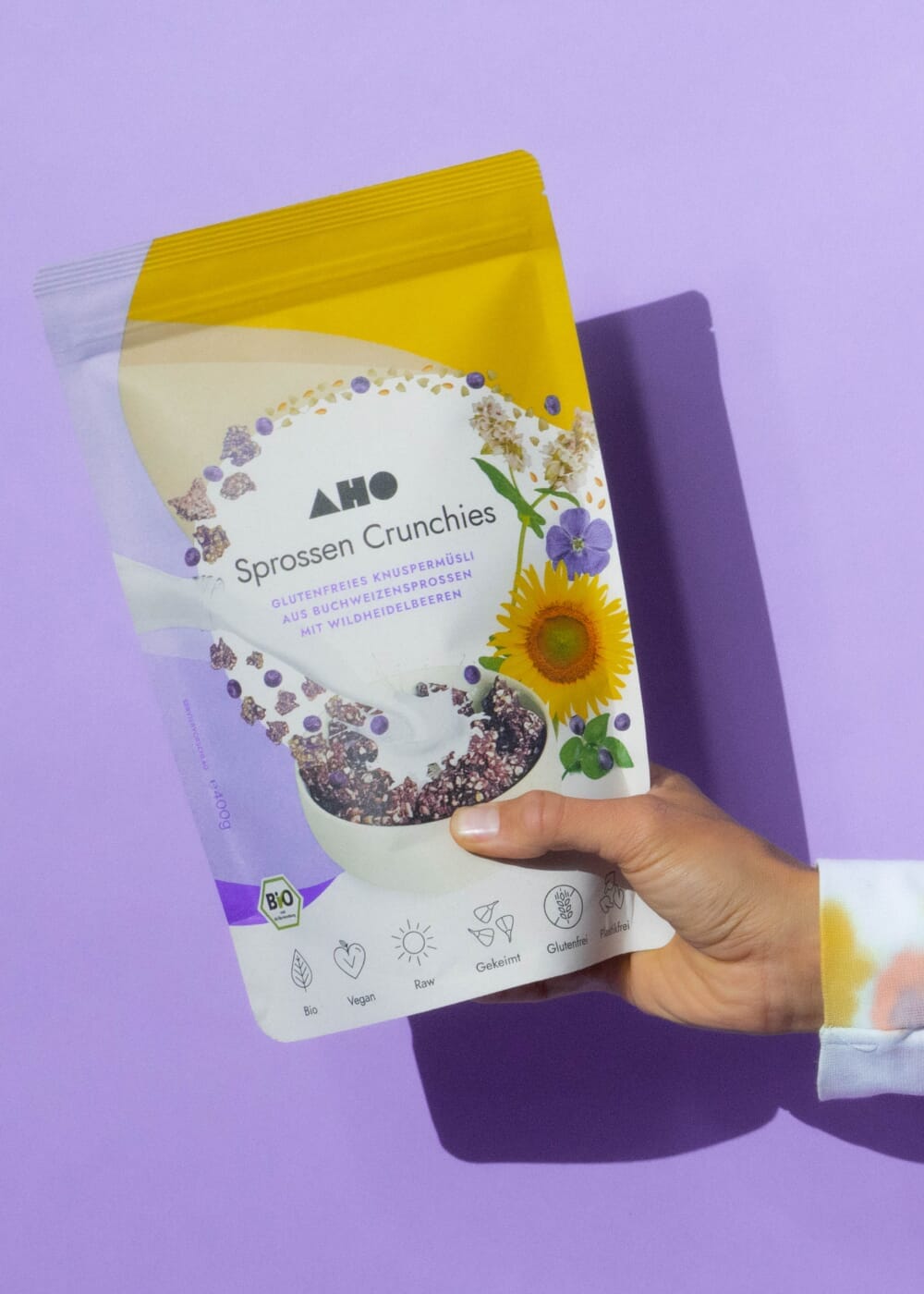 AHO Sprossen Crunchies Raw Vegan Granola AHO.BIO GmbH 