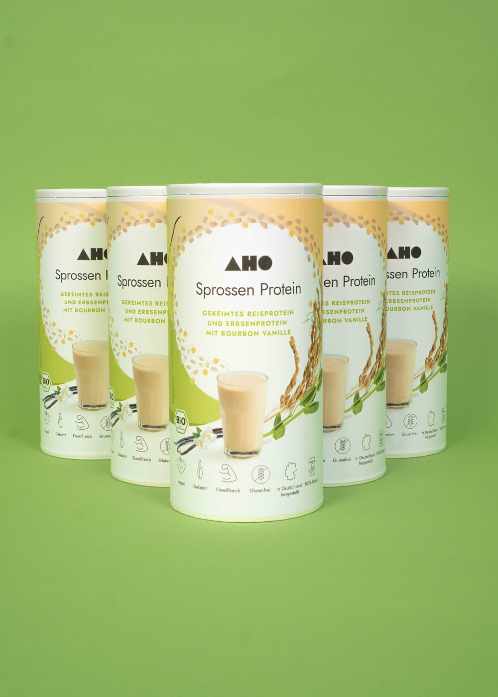 AHO Sprossen Protein Getreide AHO.BIO GmbH 3kg (5 Papierdosen) 