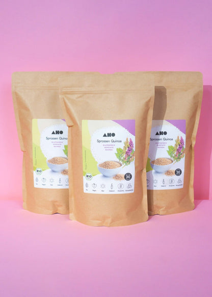 AHO Sprossen Quinoa Getreide AHO.BIO GmbH 2,55kg (3 Tüten) 