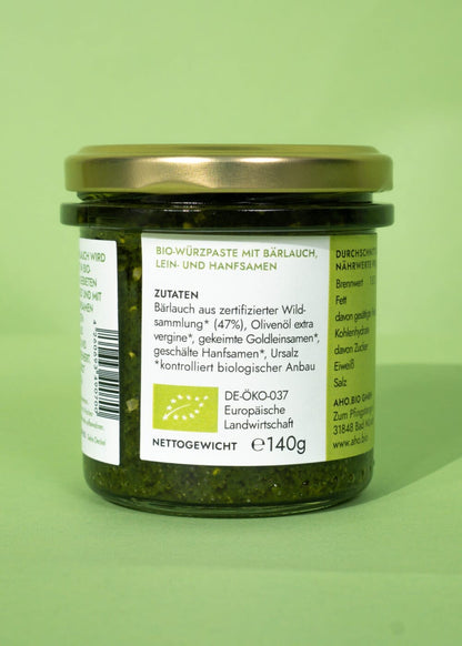 AHO Wildes Bärlauch Pesto Nüsse AHO.BIO GmbH 