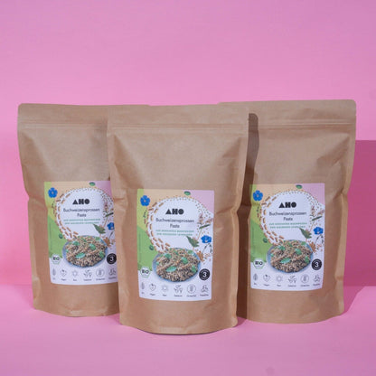AHO Buchweizensprossen Pasta Raw Vegan Pasta AHO.BIO GmbH 