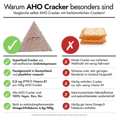 AHO Natur Cracker Raw Vegan Cracker AHO.BIO GmbH 