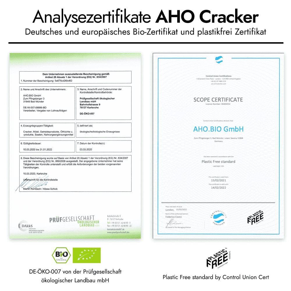 Cracker Probierpaket Produkt-Bundles AHO.BIO GmbH 